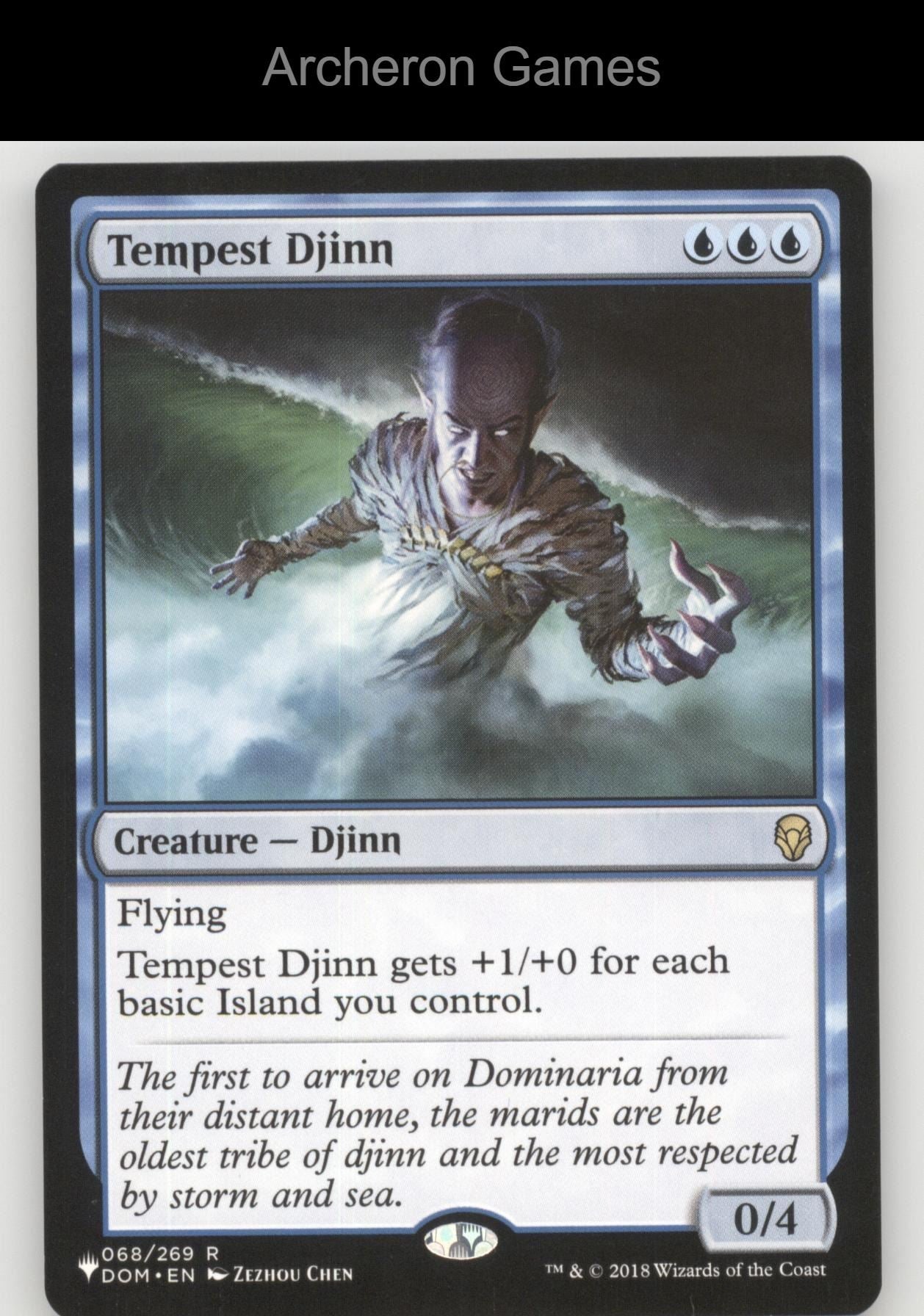 Tempest Djinn 68 R MTG Card Dominaria
