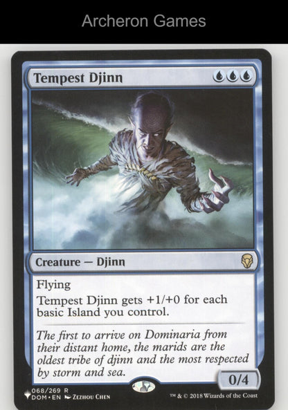 Tempest Djinn 68 R MTG Card Dominaria