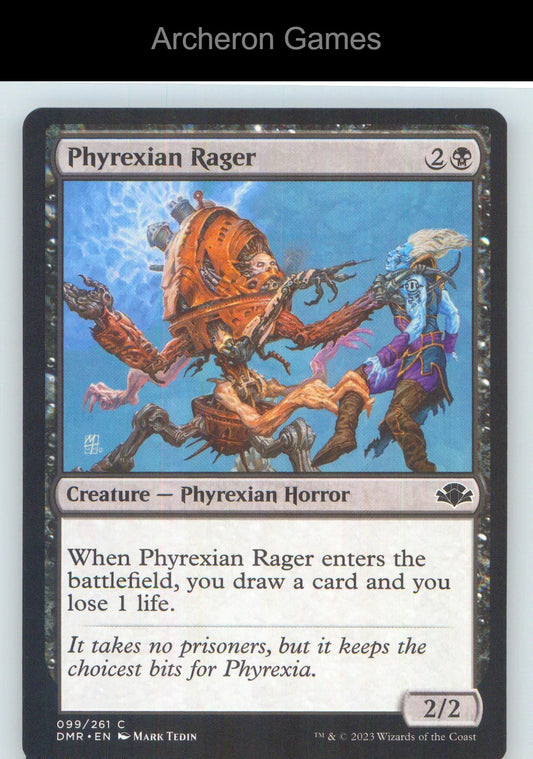 Phyrexian Rager DMR 99 C MTG Card NM/EX+