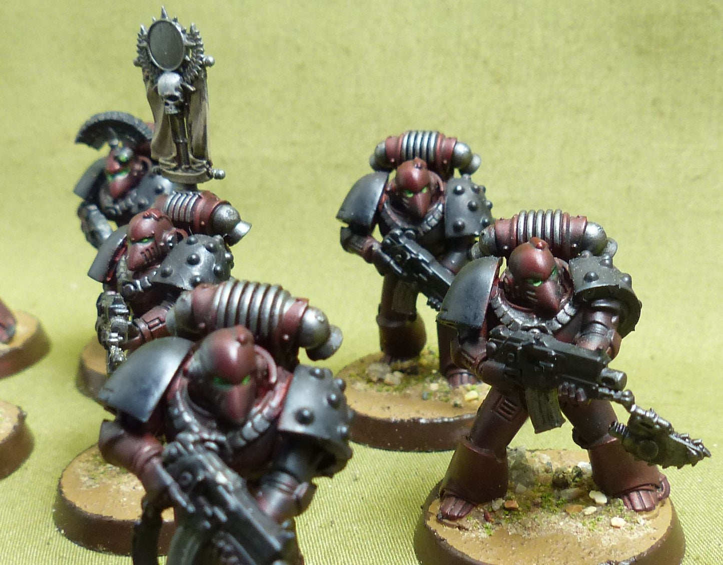 MKIV Tactical Squad set of 9 painted - Blood Angels - Warhammer Horus Heresy #2Q8