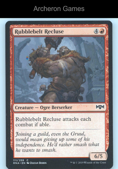 Rubblebelt Recluse 111 C MTG Card Ravnica Allegiance