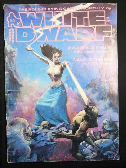 Vintage White Dwarf #51 OOP - Warhammer Magazine #KX