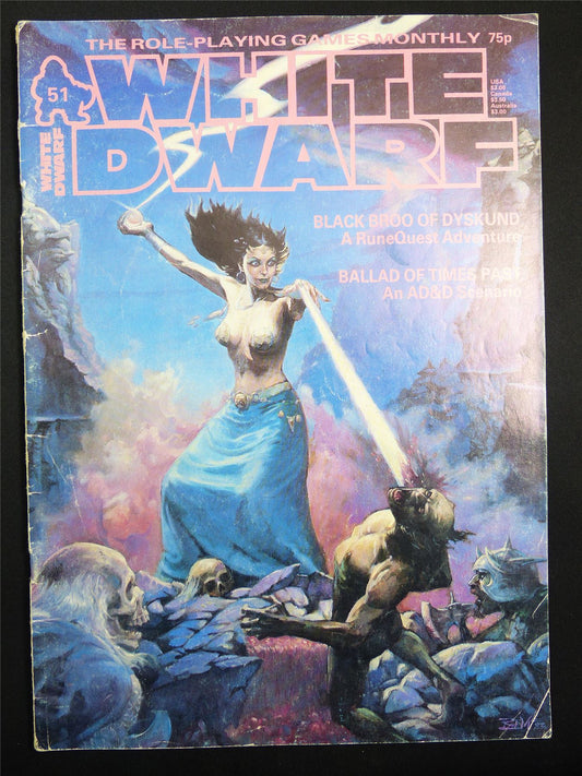 Vintage White Dwarf #51 OOP - Warhammer Magazine #KX