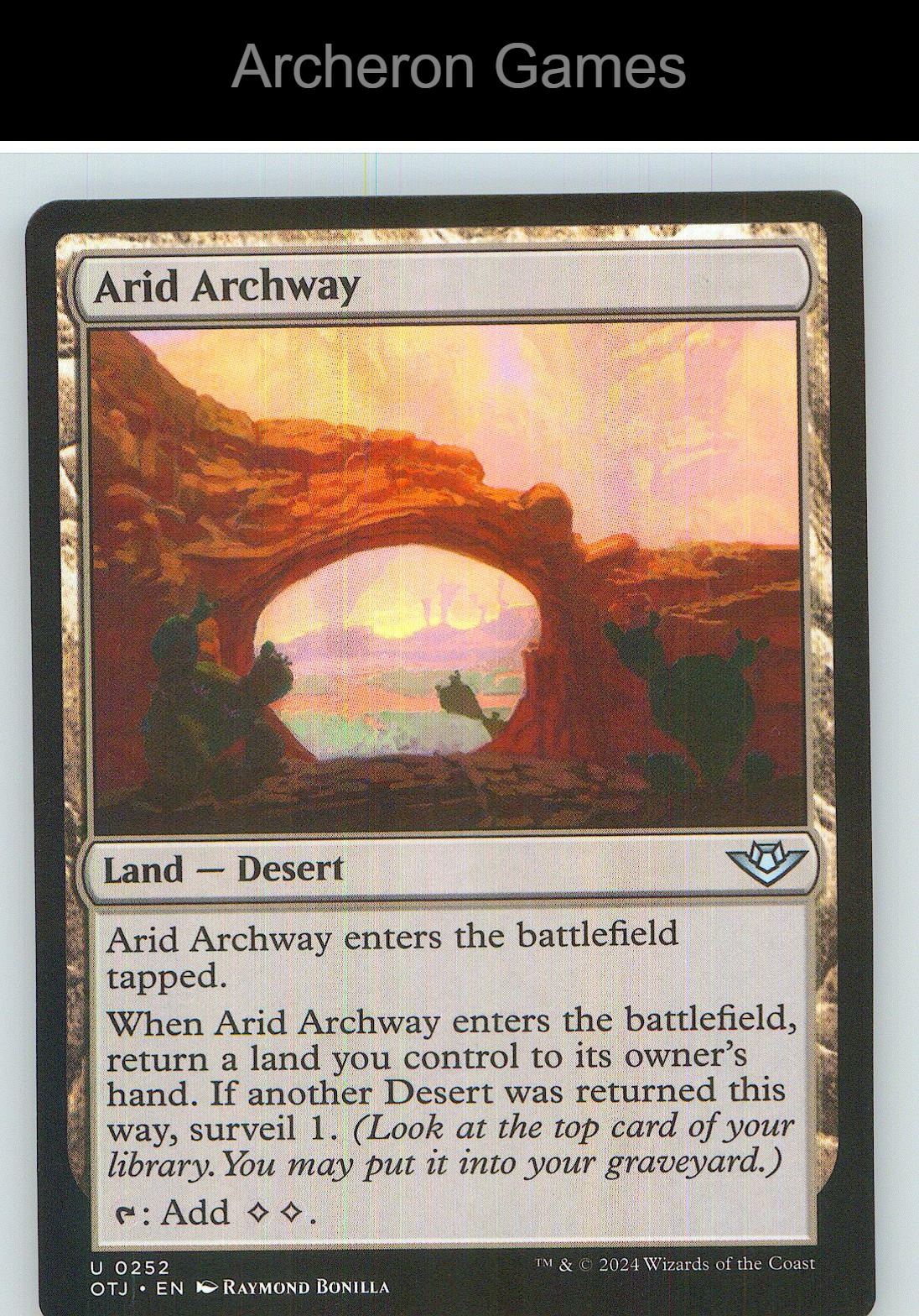 Arid Archway OTJ 252 UC MTG Card NM/EX+