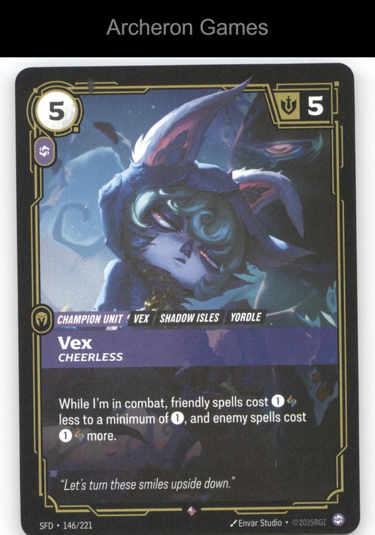 Vex - Cheerless SFD 146/221 R  Card Spiritforged