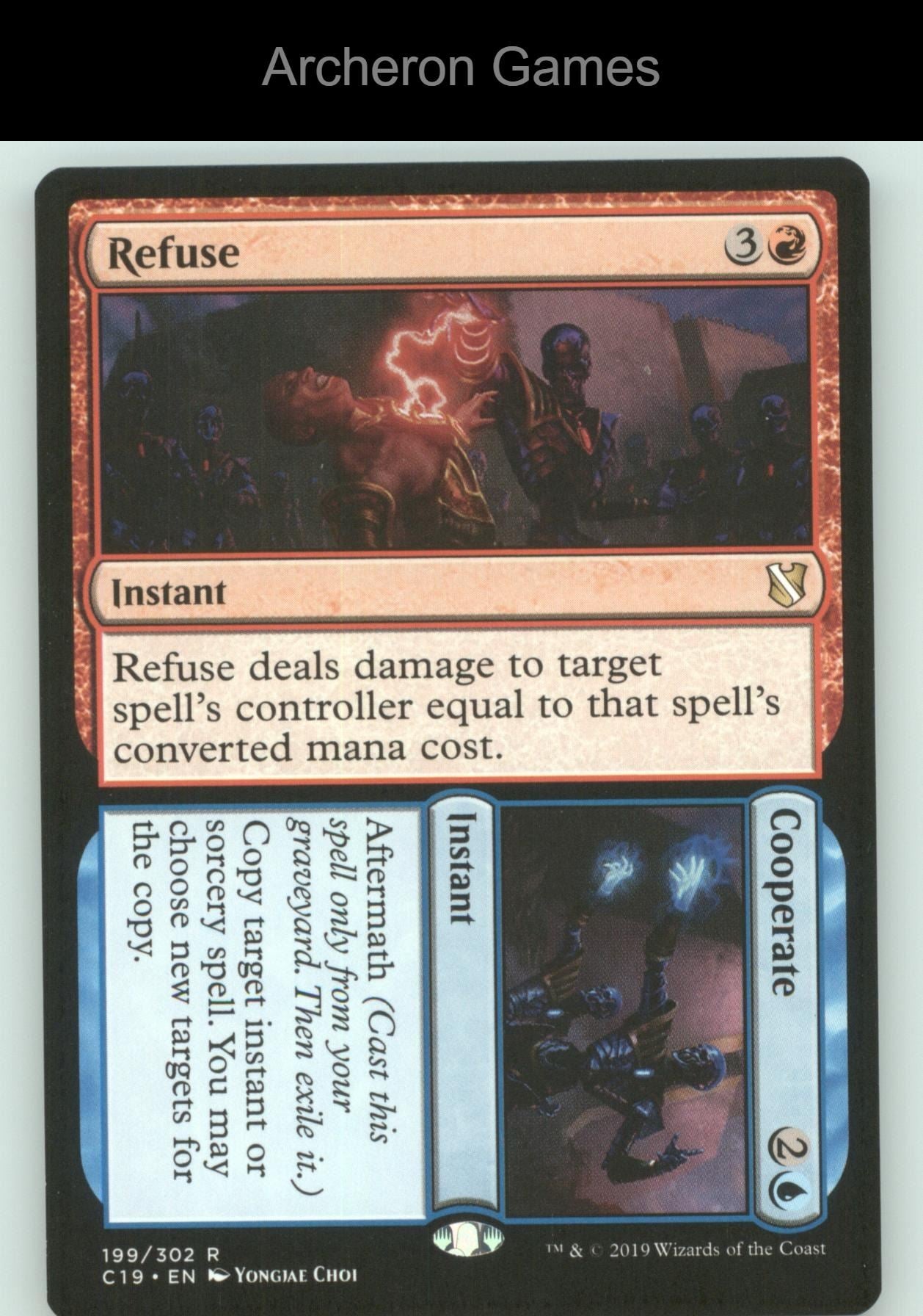 Refuse // Cooperate 199 R MTG Card Commander 2019