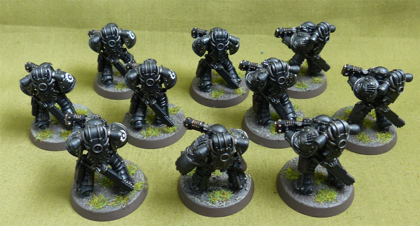 MKIII Tactical Squad set of 10 painted - Iron Hands - Warhammer Horus Heresy #2QH