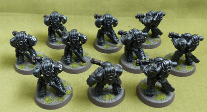 MKIII Tactical Squad set of 10 painted - Iron Hands - Warhammer Horus Heresy #2QH