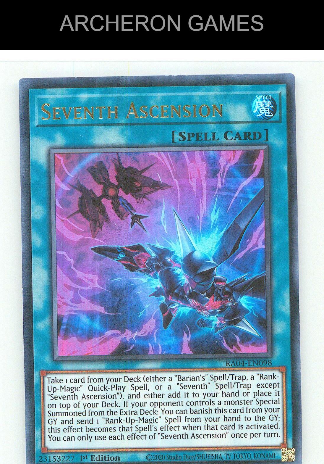 Seventh Ascension (UR) Ultra Rare YUGIOH Card 1st Edition