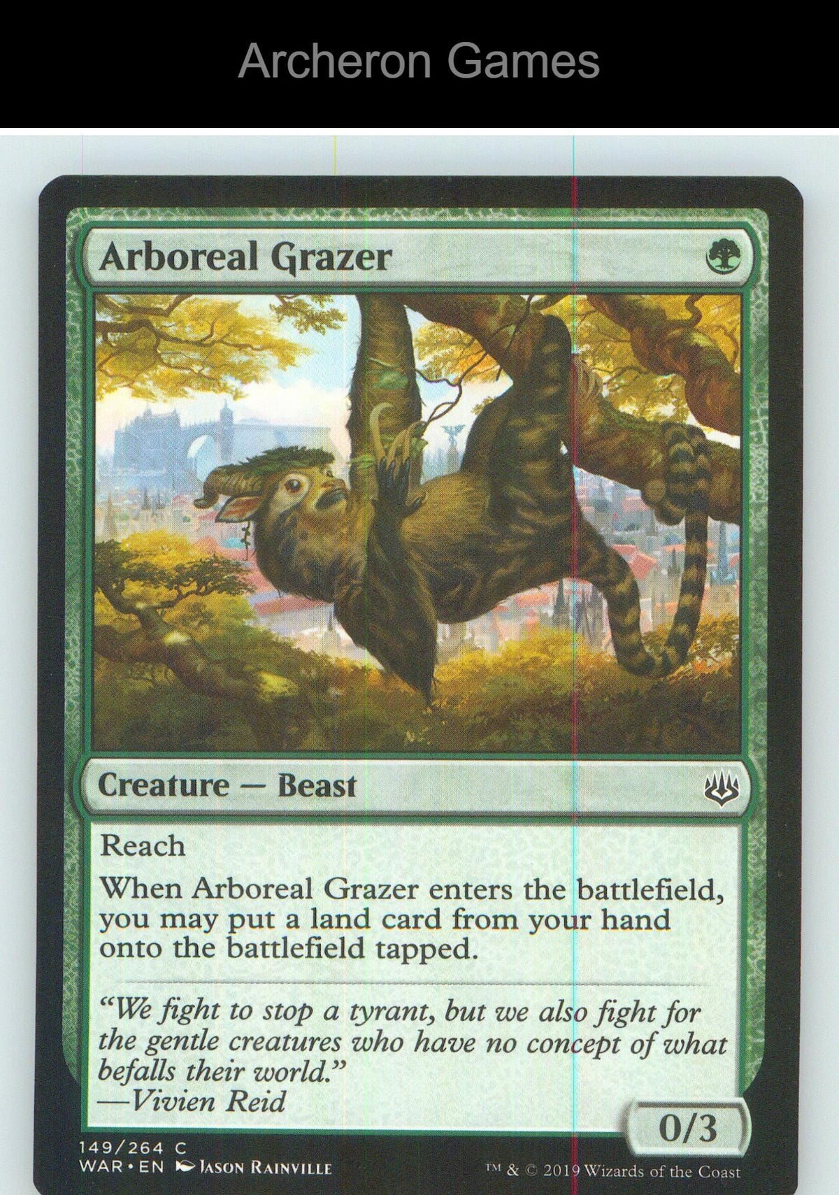 Arboreal Grazer WAR 149 C MTG Card NM/EX+