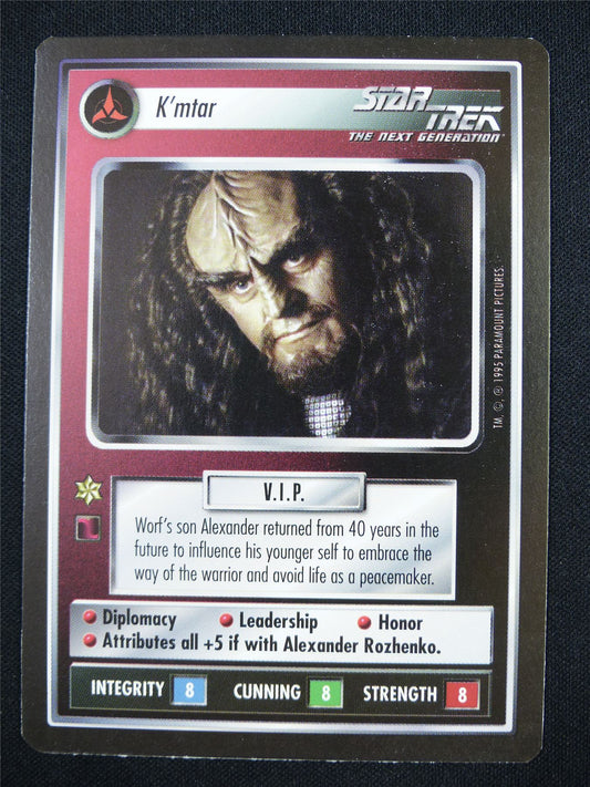 K'mtar - The Next Generation - Star Trek Card #19E