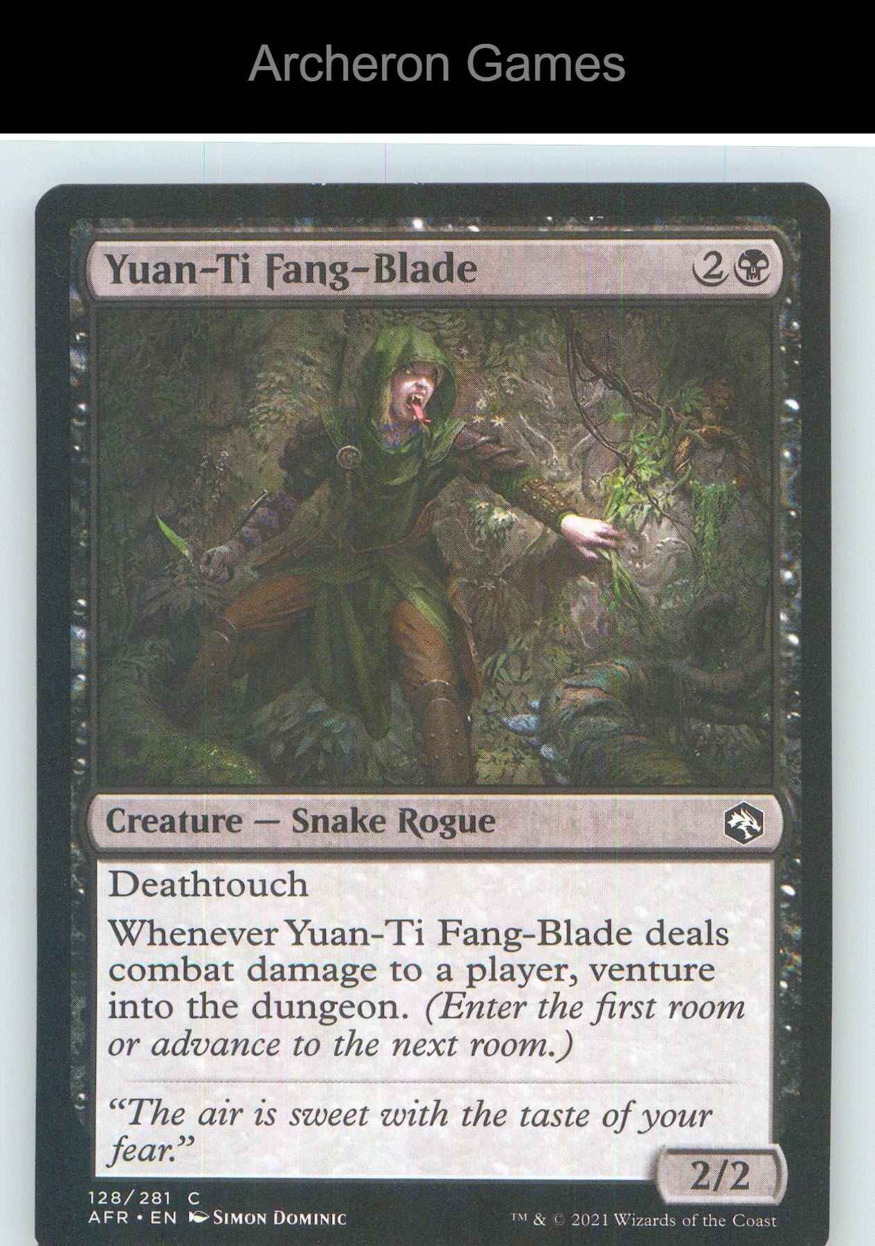 Yuan-Ti Fang-Blade AFR 128 C MTG Card NM/EX+