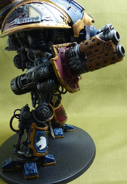 Imperial Knight with Forgeworld Shoulder Pads painted - Warhammer 40K #ZB