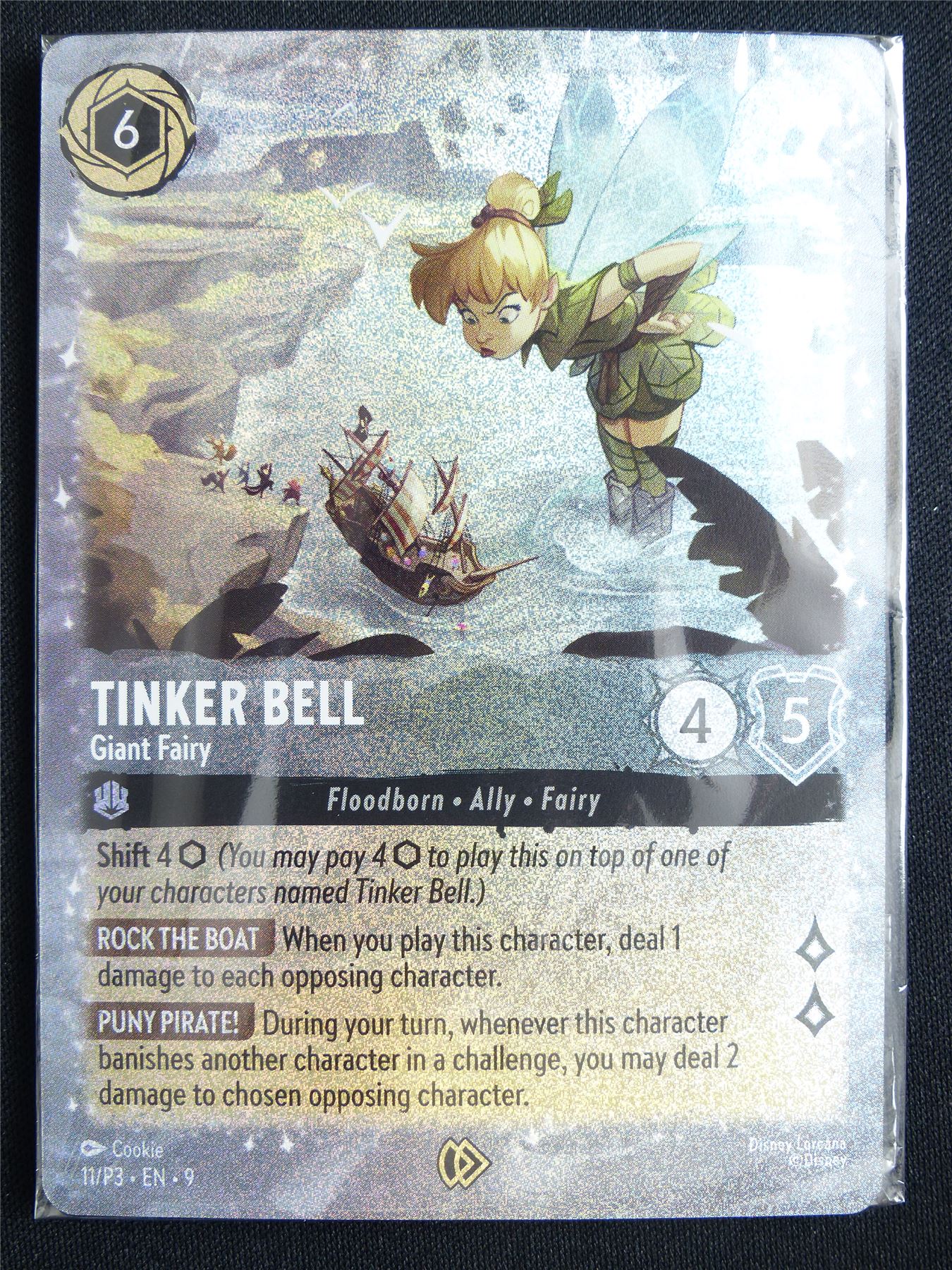Tinker Bell Giant Fairy 11/P3 Foil Sealed - Lorcana Card #13Y