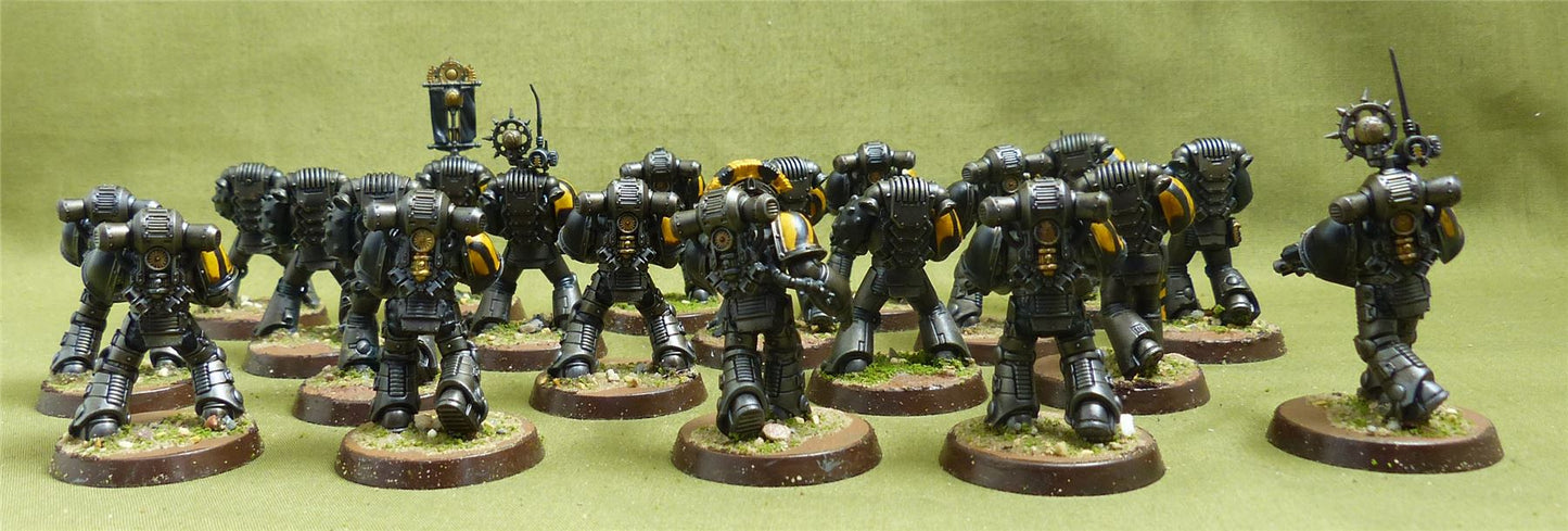 MKVI Tactical Squad painted - Iron Warriors - Warhammer Horus Heresy #1QM