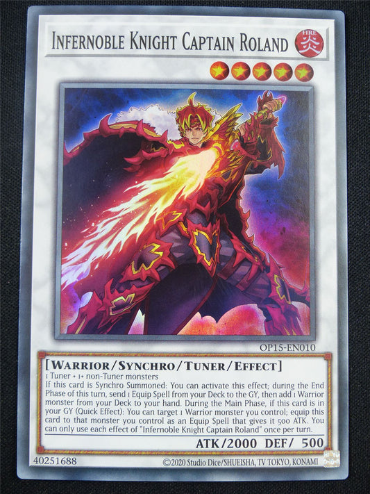 Infernoble Knight Captain Roland OP15 Super Rare - Yugioh Card #5F