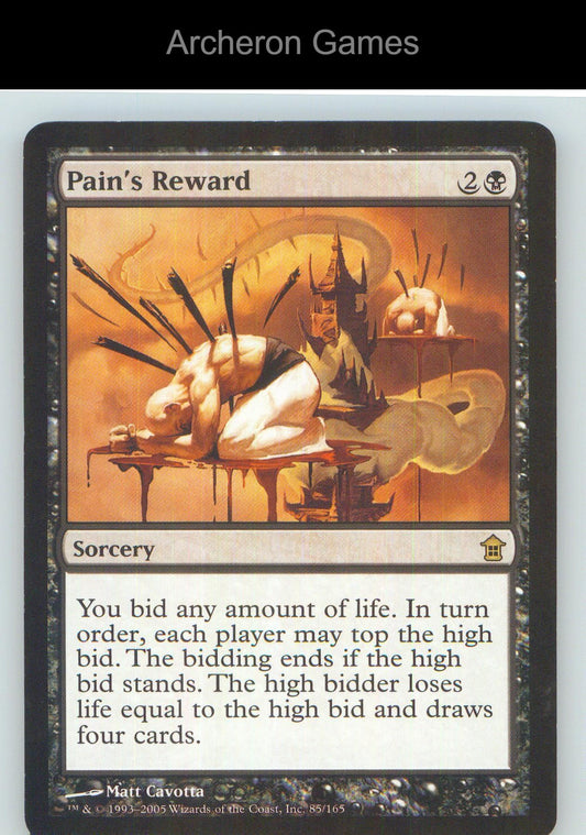 Pain's Reward SOK 85 R MTG Card NM/EX+