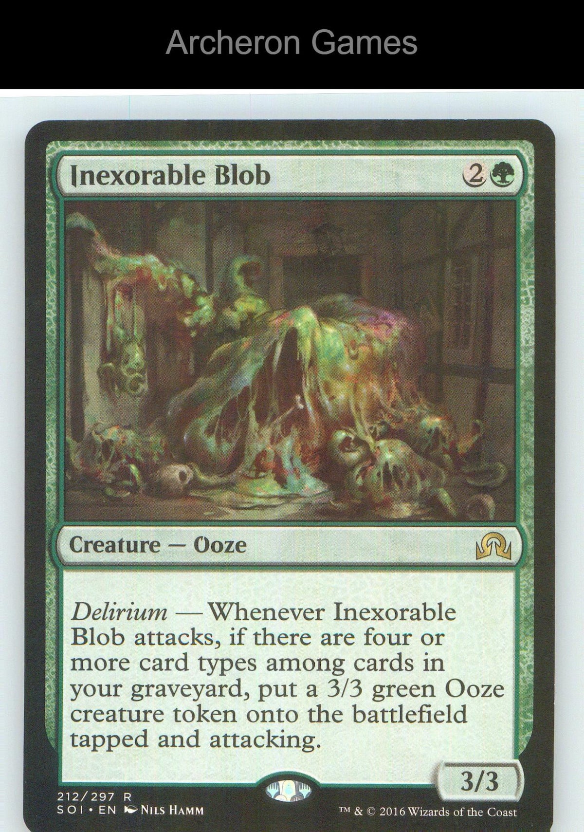 Inexorable Blob SOI 212 R MTG Card NM/EX+