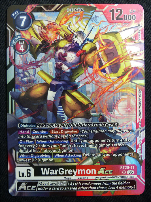 WarGreymon Ace ST20-11 SR Foil - Digimon Card #2Z6