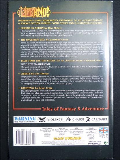 Inferno! Tales of Fantasy and Adventure #27 - Workshop Black Library Publication #1O9