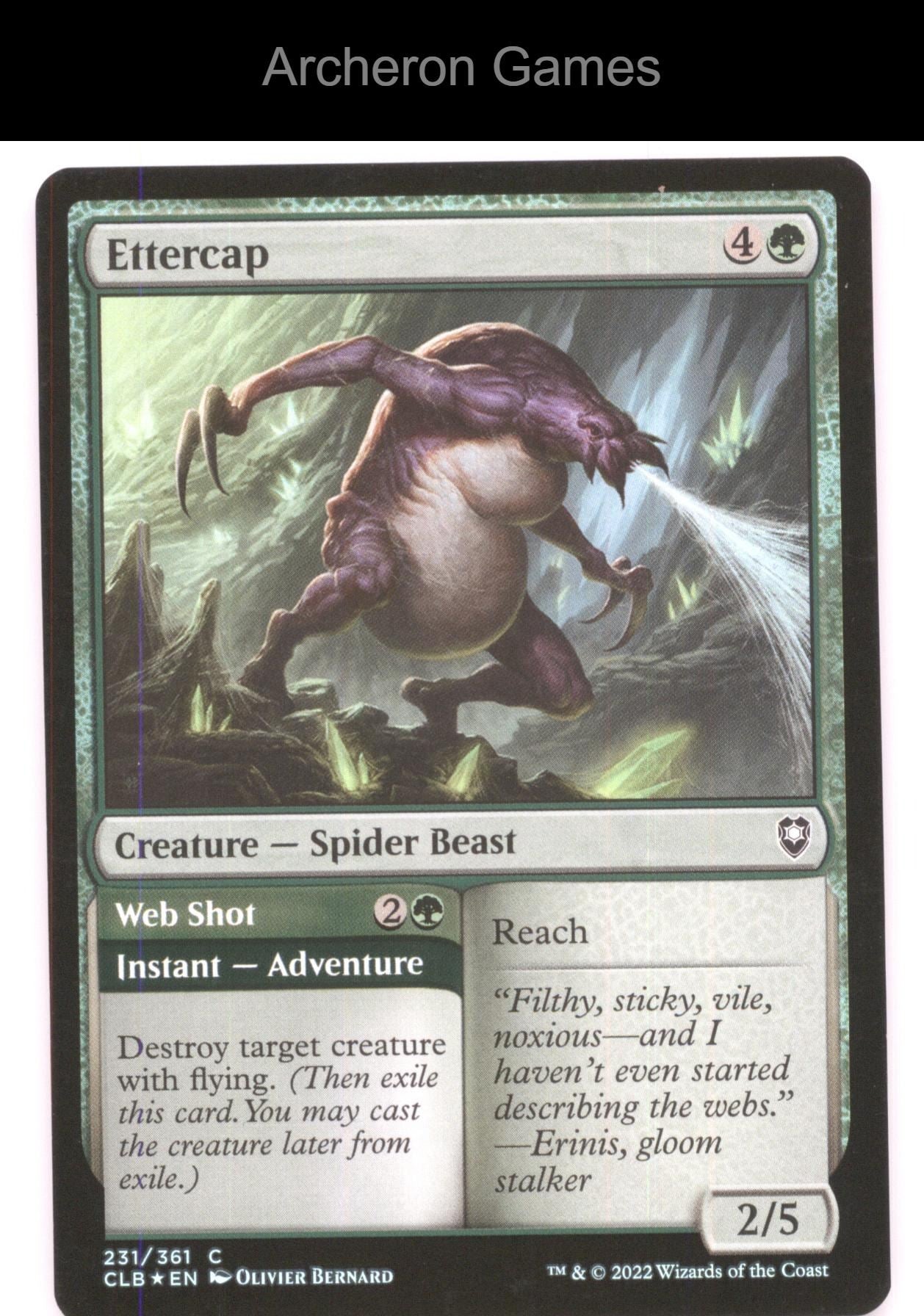 Ettercap 231 C MTG Card Commander Legends: Battle for Baldur's Gate