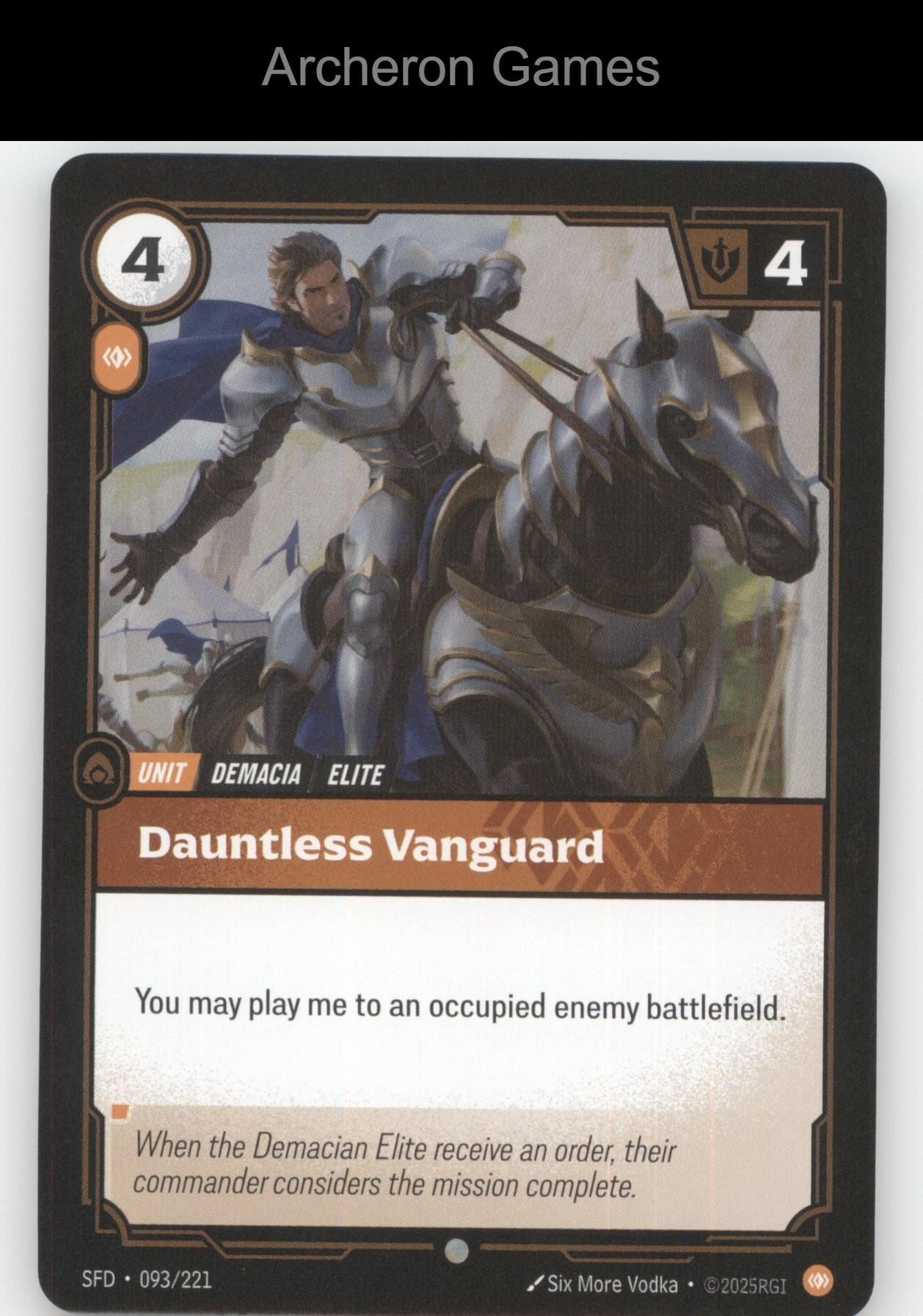 Dauntless Vanguard SFD 093/221 C  Card Spiritforged