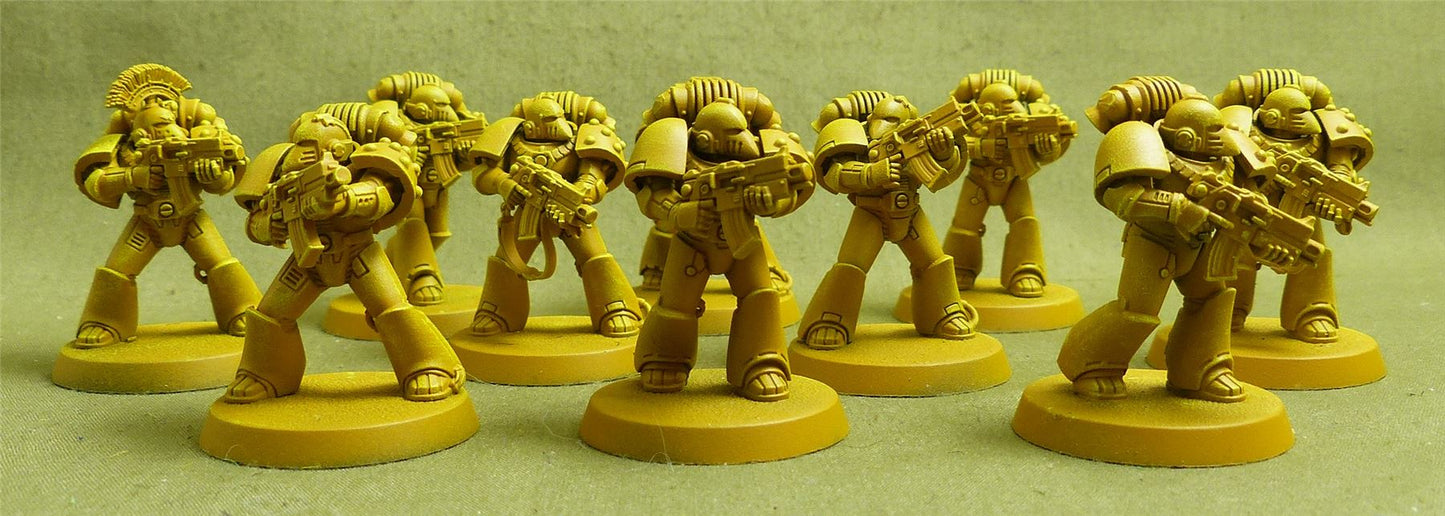 MKVI Tactical Squad set of 10 - Imperial Fists - Warhammer Horus Heresy #2NB