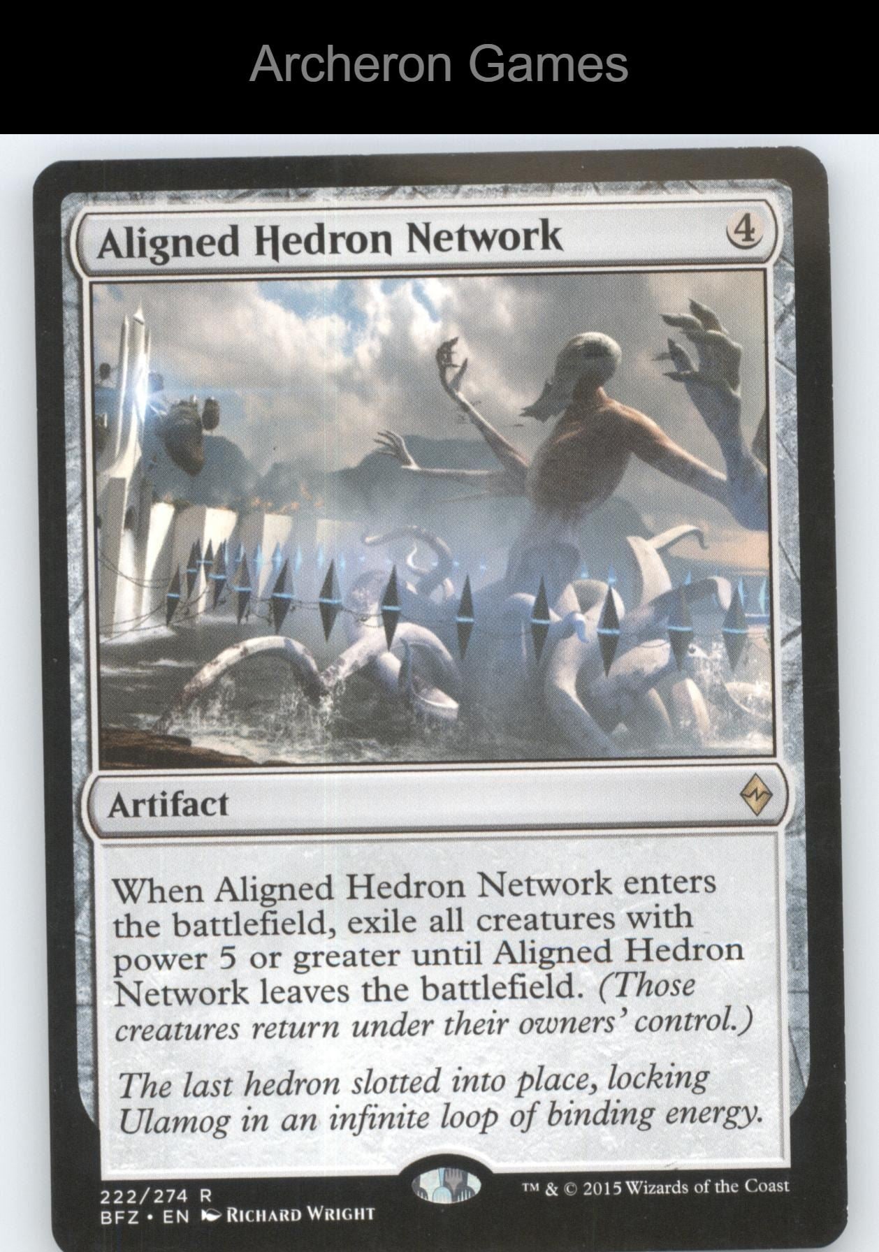 Aligned Hedron Network 222 R MTG Card Battle for Zendikar