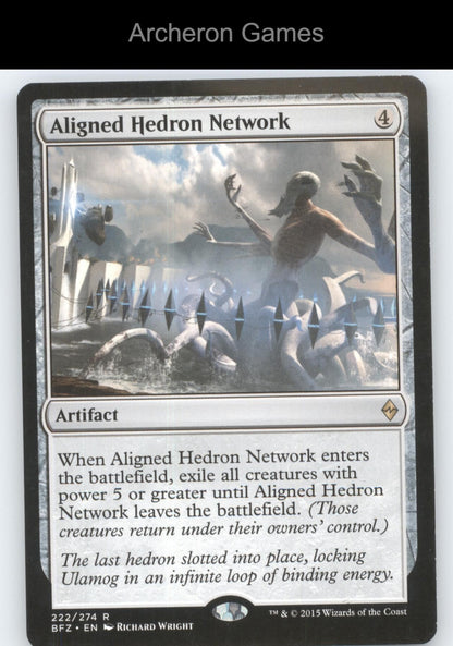 Aligned Hedron Network 222 R MTG Card Battle for Zendikar