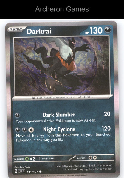 Pokemon Card Darkrai (Cosmos Holo) MCAP 136/197 R Miscellaneous Cards & Products