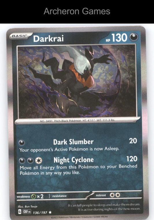 Pokemon Card Darkrai (Cosmos Holo) MCAP 136/197 R Miscellaneous Cards & Products