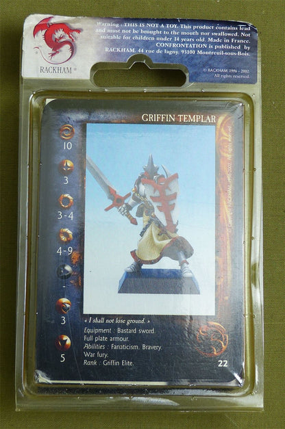 Confrontation: Griffin Templar Blister - Rackham Metal Minis OOP #25O