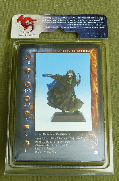 Confrontation: Griffin Thallion Blister - Rackham Metal Minis OOP #25H