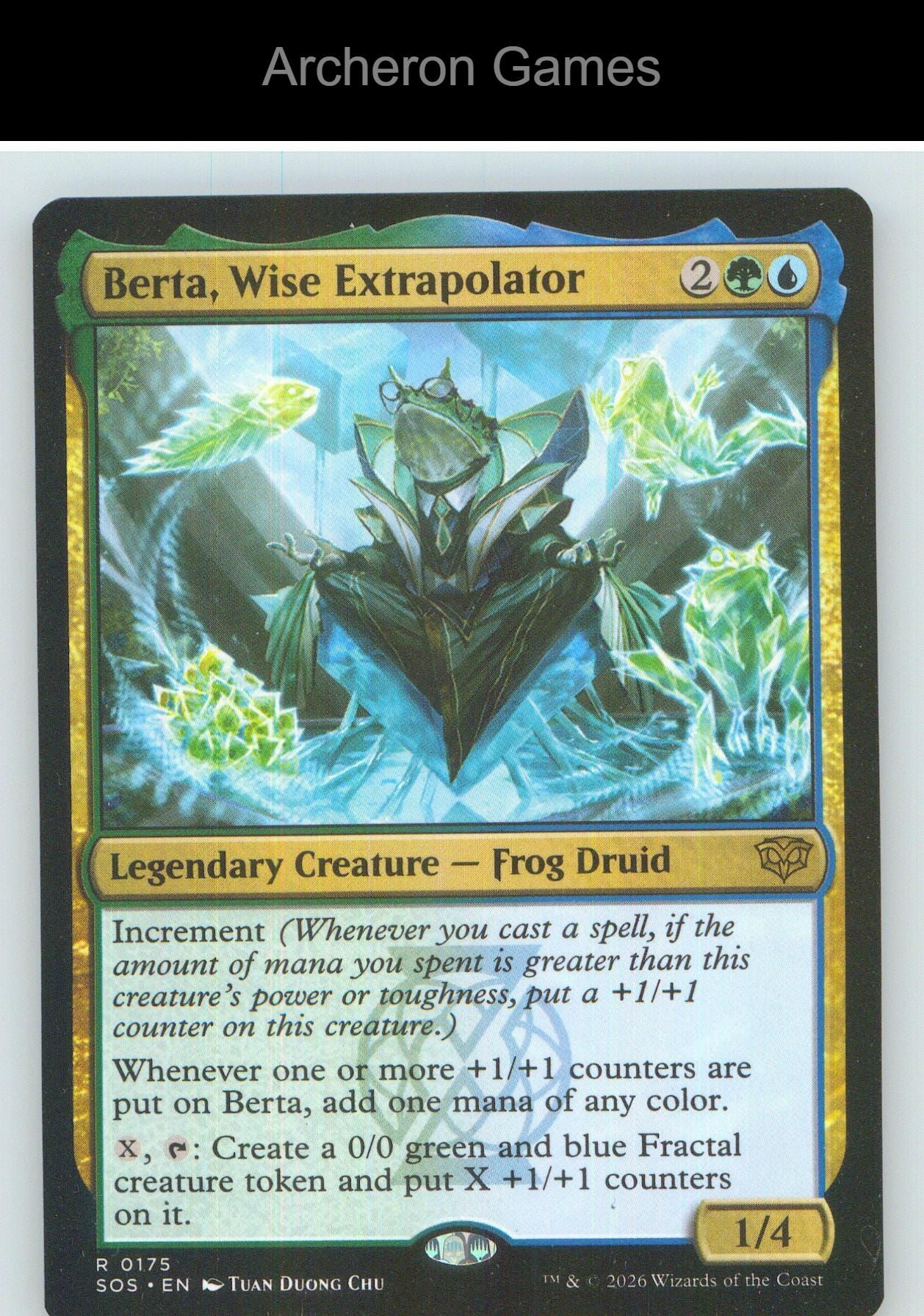 Berta, Wise Extrapolator SOS 175 R MTG Card NM/EX+