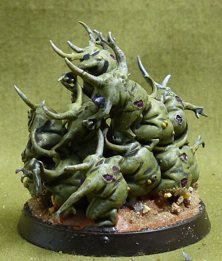 Nurglings set of 1 painted - Chaos Daemons - Warhammer 40K #5CB