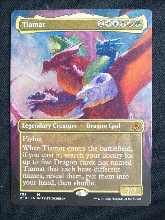 Tiamat Borderless - AFR - Mtg Card #3DF