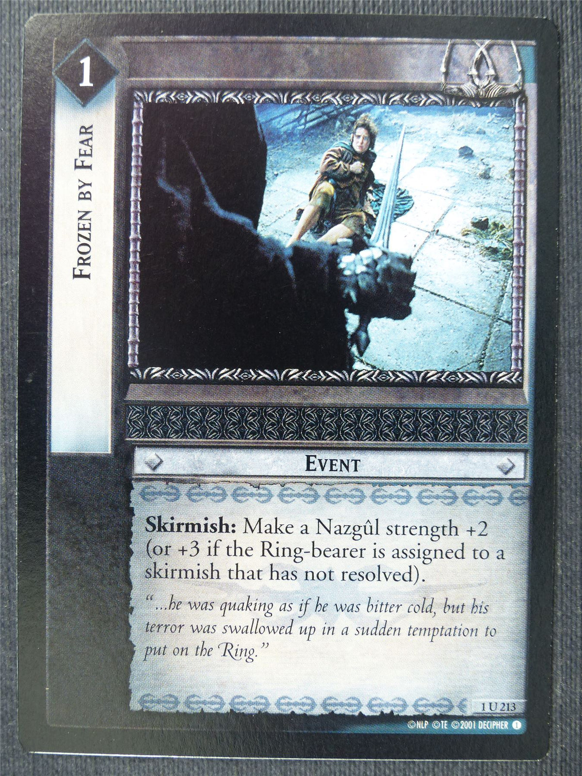 Frozen By Fear 1 U 213 - LotR Cards #30X