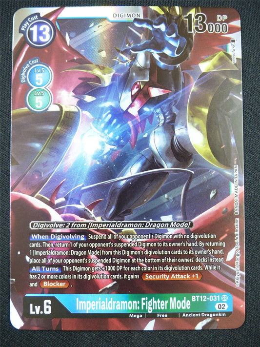 Imperialdramon: Fighter Mode BT12-031 SR - Digimon Card #K6