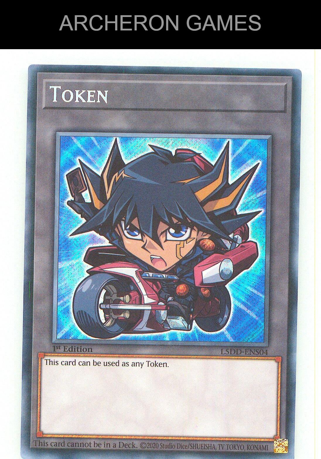 Token (Yusei) SEC YUGIOH Card 1st Edition
