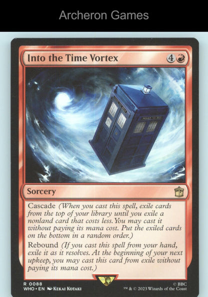 Into the Time Vortex 88 R MTG Card Universes Beyond: Doctor Who