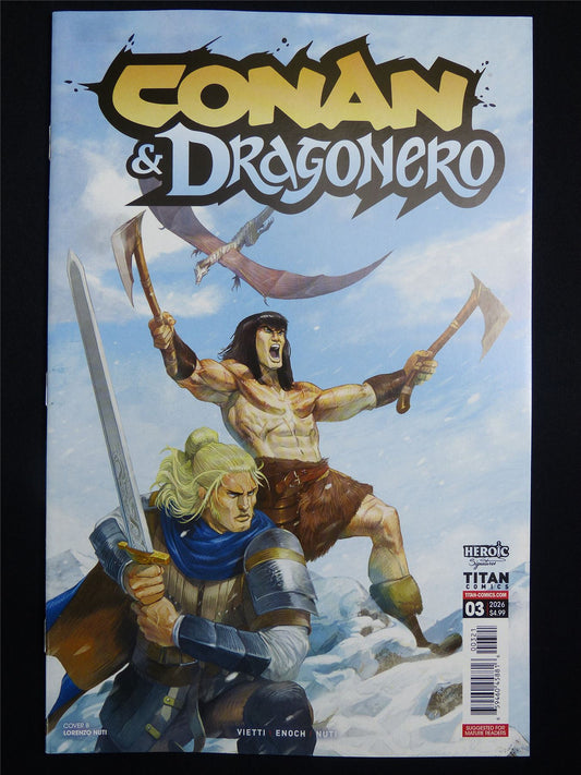 CONAN & Dragonero #3 Cvr B - Jul 2026 Titan Comic #2IE