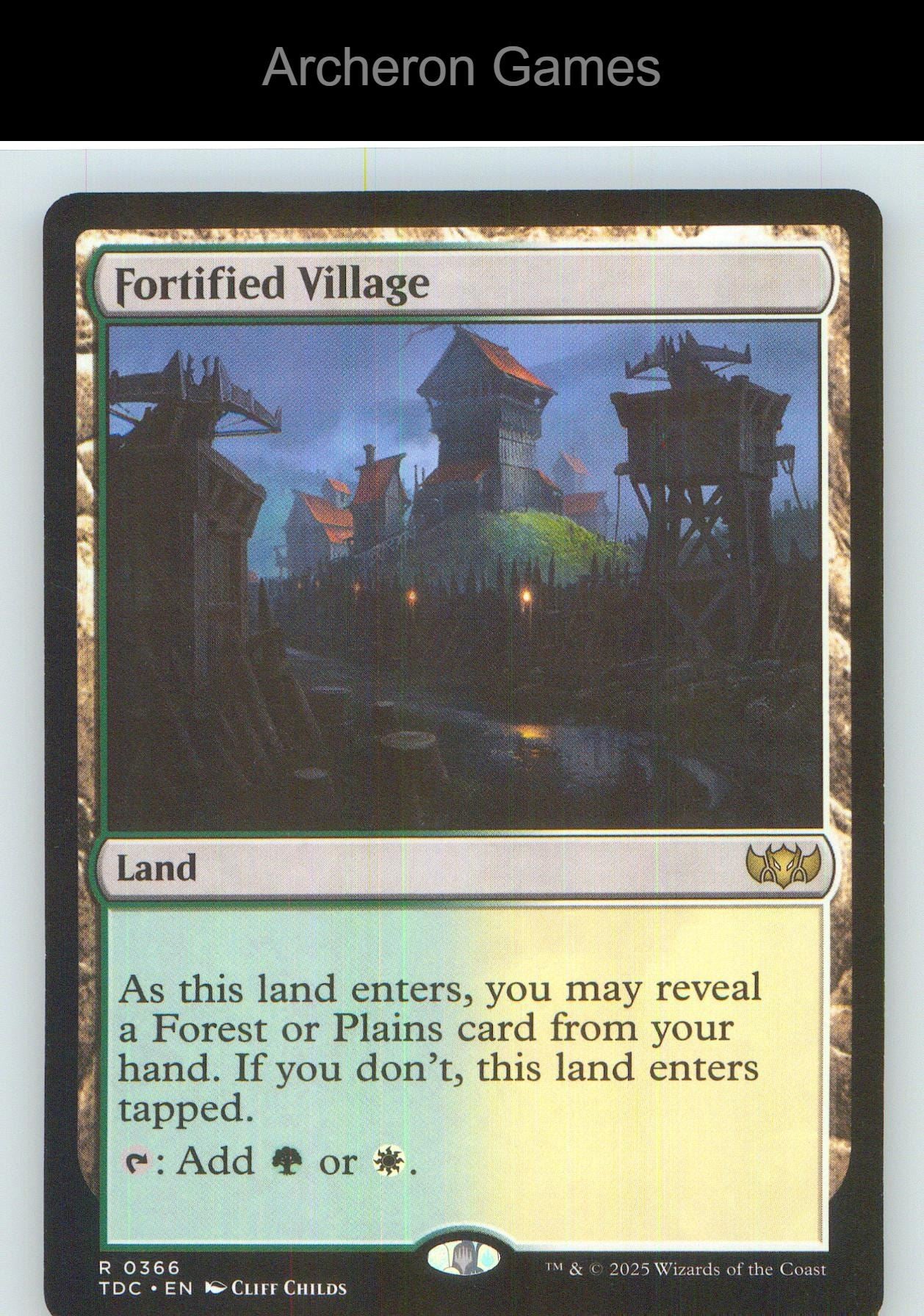 Fortified Village TDC 366 R MTG Card NM/EX+