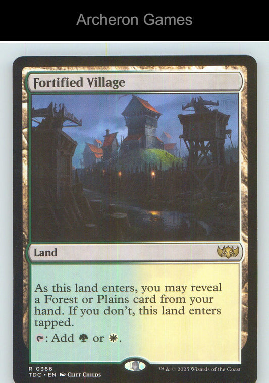 Fortified Village TDC 366 R MTG Card NM/EX+