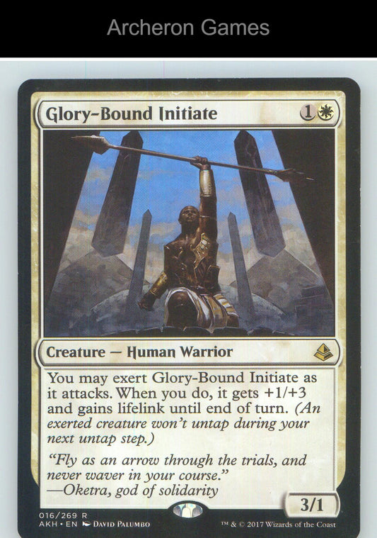 Glory-Bound Initiate AKH 16 R MTG Card NM/EX+
