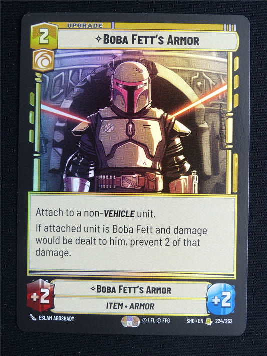 Boba Fett's Armor 224/262 Foil - Star Wars Unlimited Card #3TN