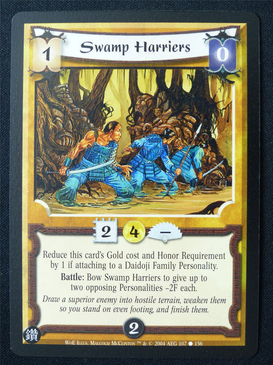 Swamp Harriers - WoE - Legend of the Five Rings L5R Card #12Y