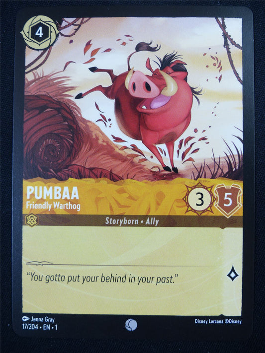 Pumbaa 17/204 - Lorcana Card #4SA