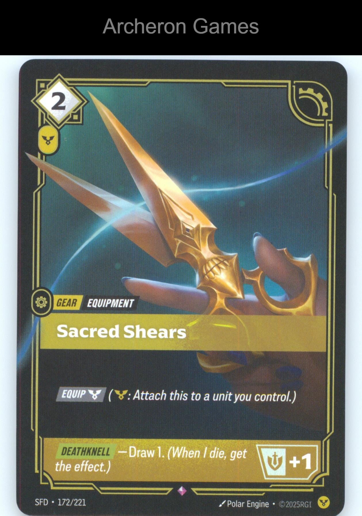 Sacred Shears SFD 172/221 R  Card Spiritforged