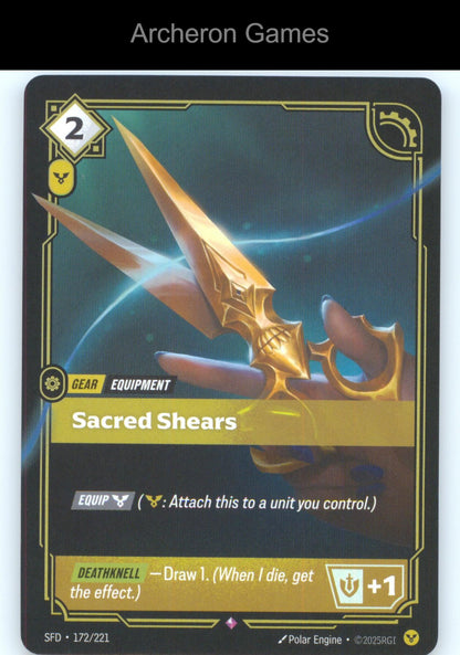 Sacred Shears SFD 172/221 R  Card Spiritforged