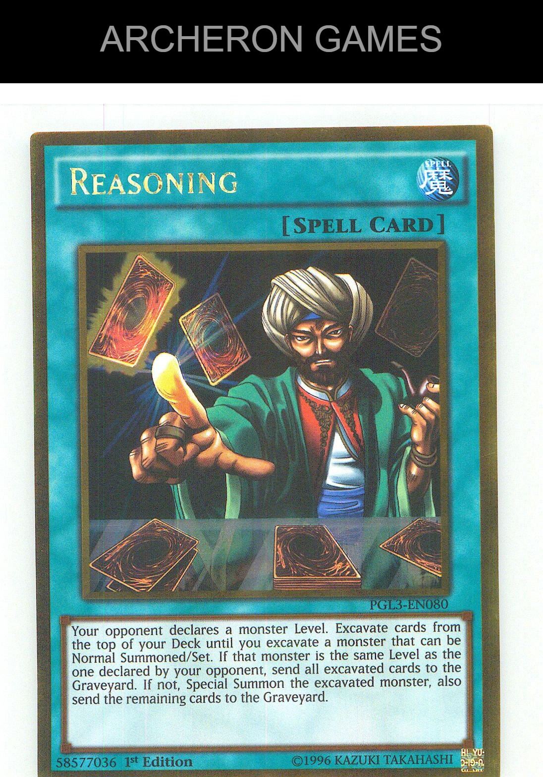 Reasoning Gold Rare YUGIOH Card 1st Edition